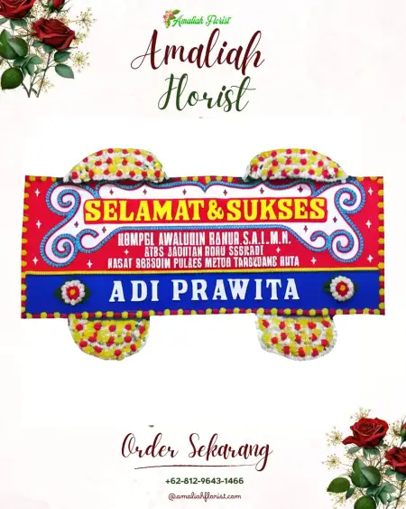 Papan Bunga Ucapan Selamat Sungai Pelunggut